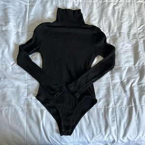Tess Turtleneck Bodysuit - Black